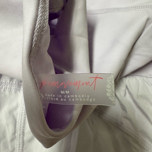 Free People Righteous Runsie FP Movement Onesie Shorts Size M NWOT Lavender - Picture 6 of 7